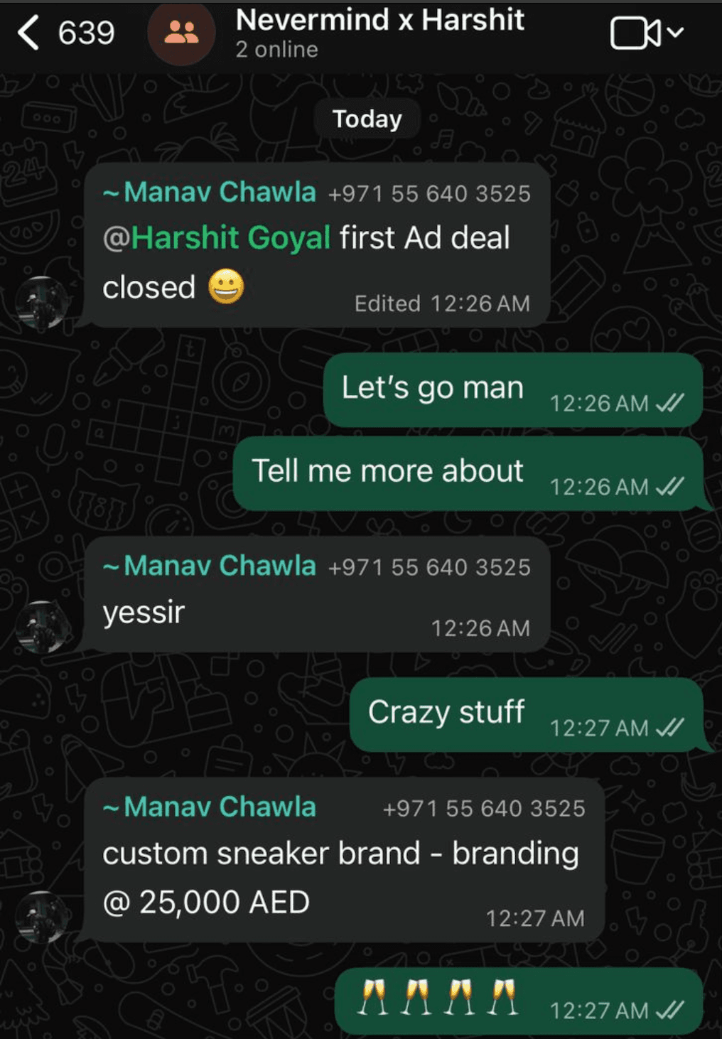 Nevermind Creative Studio testimonial screenshot
